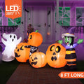 8 Ft Witch Ghost Skeleton Pumpkin Patch Halloween Inflatable