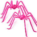 2-Pack 5 Ft Pink Giant Spider Halloween Decoration