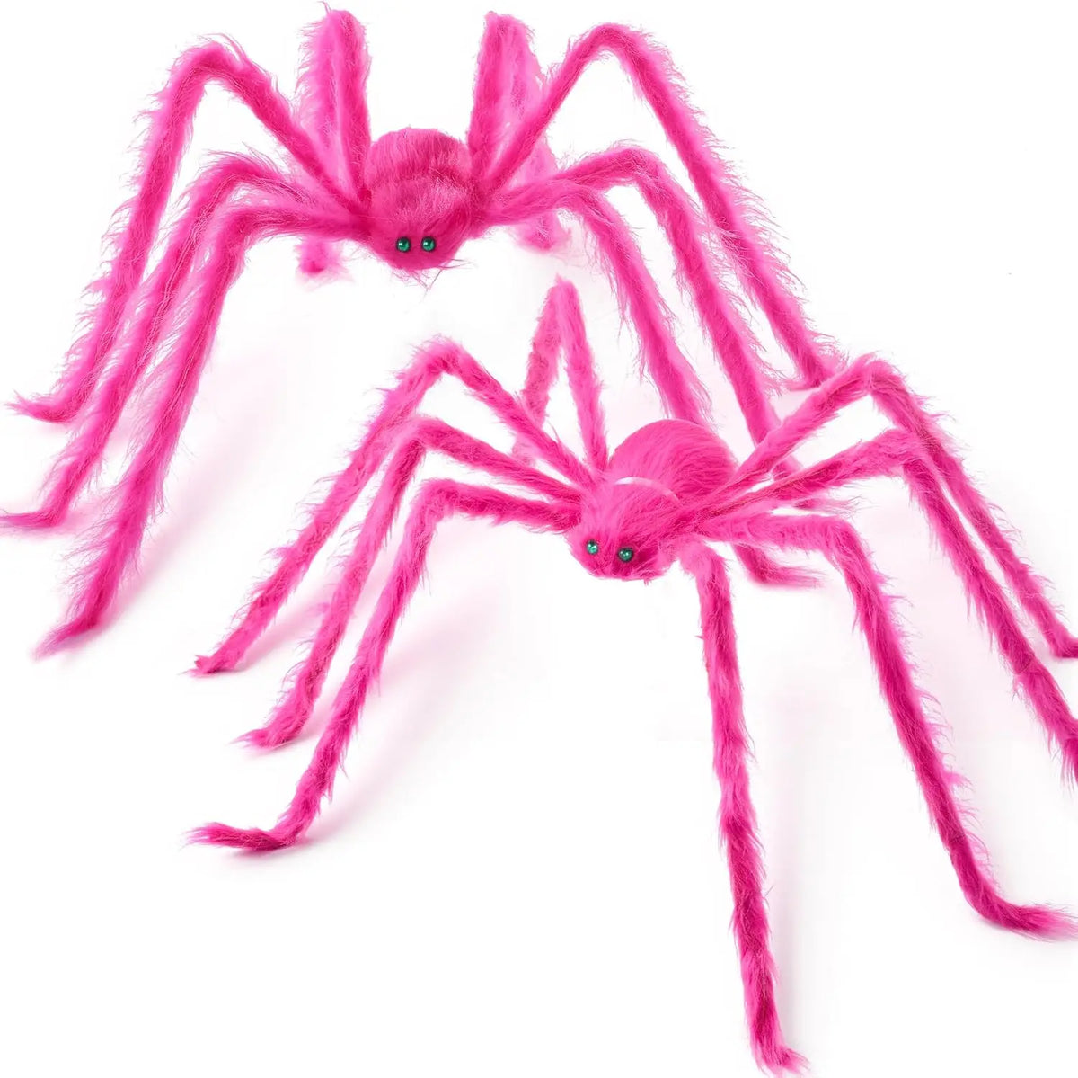2-Pack 5 Ft Pink Giant Spider Halloween Decoration