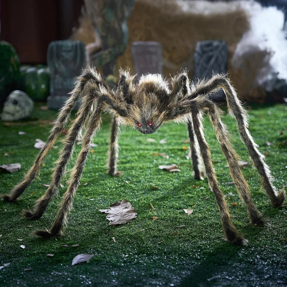 15 In Brown Giant Spider Halloween Decoration