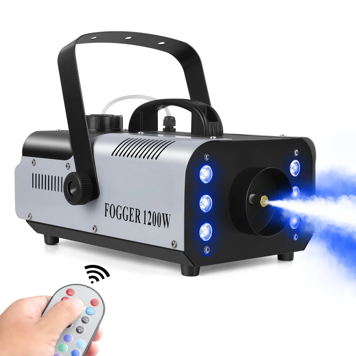 1200W Fog Machine with 6 LED and Remote Control for Halloween