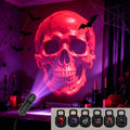 Halloween projector USB LED light casting ghost, bat and spider patterns