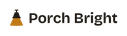 Porch Bright logo, an amber porch lamp casting light beside the wordmark